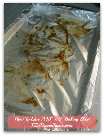 How To Line Baking Pan With Foil - After roasting lamb chops under the broiler