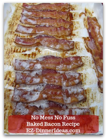 Oven Fried Bacon - No Mess, No Cleanup! Recipe 