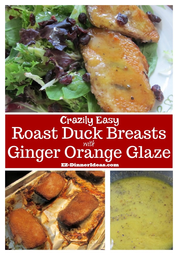 Roast Duck Breast Recipe with Ginger Orange Glaze
