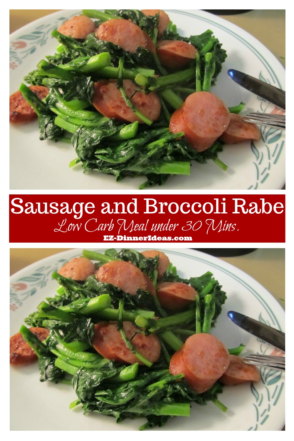 Kielbasa Sausage and Broccoli Rabe