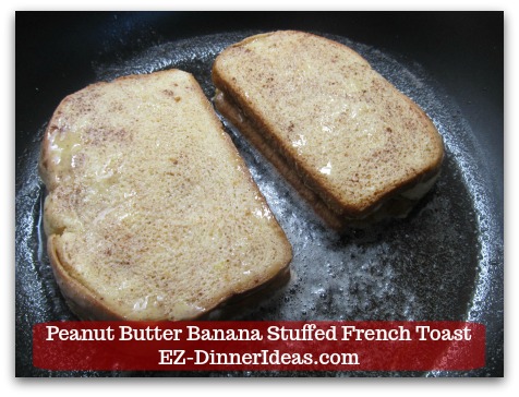 Banana French Toast Recipe | Peanut Butter Banana Stuffed French Toast