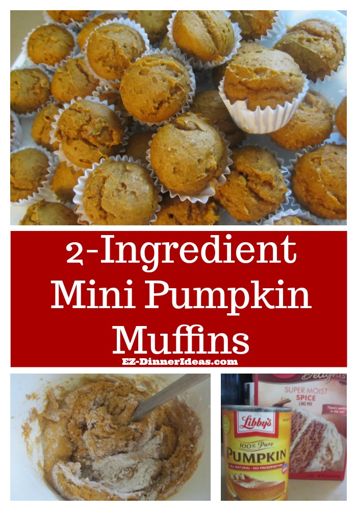 spice cake mix pumpkin muffin recipe