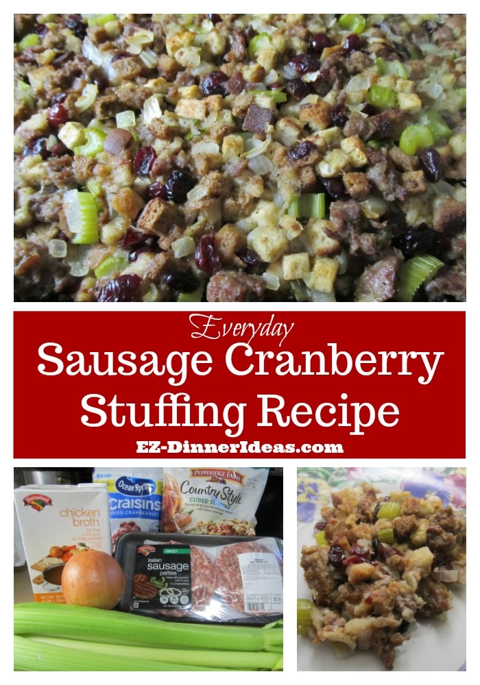 Sausage Cranberry Stuffing Recipe
